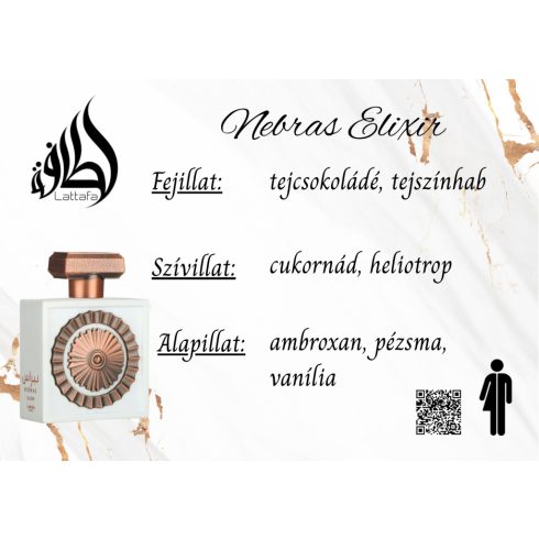 Lattafa Pride Nebras Elixir uniszex parfüm illatjegyei