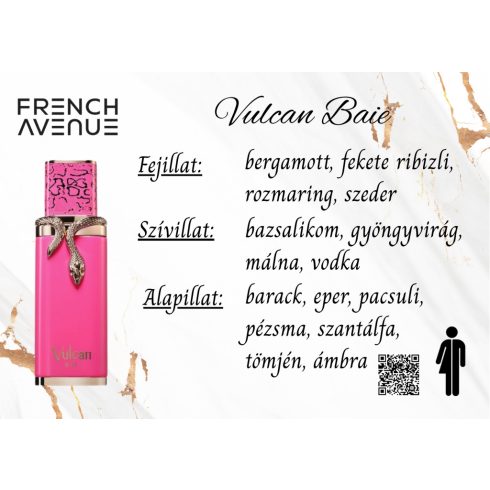 French Aveneue Vulcan Baie uniszex parfüm illatjegyei