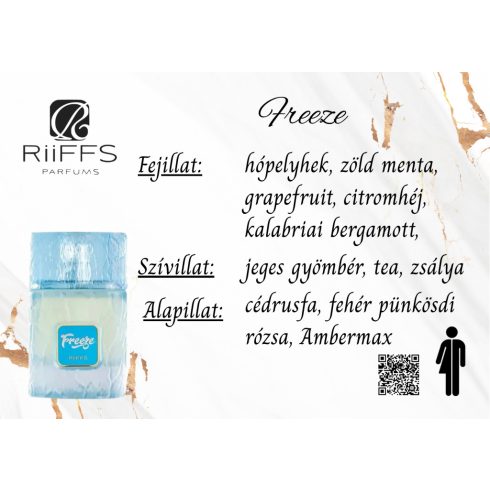 Riiffs Freeze uniszex parfüm illatjegyei