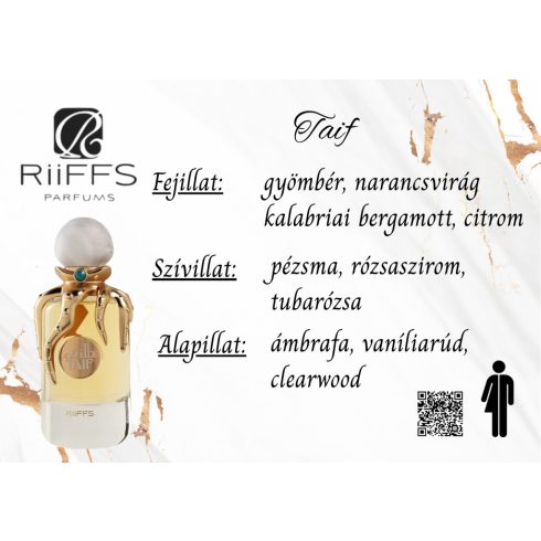 Riiffs Taif uniszex parfüm illatjegyei