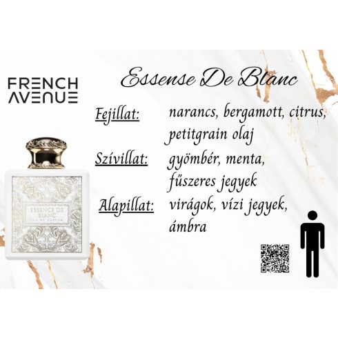 French Avenue Essence De Blanc férfi parfüm illatjegyei