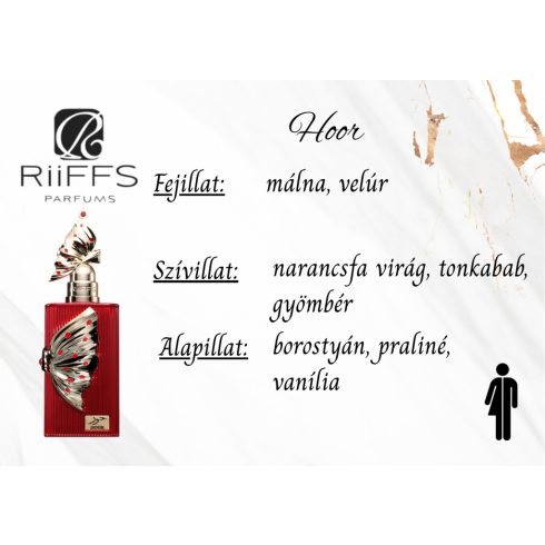 Riffs Hoor női parfüm illatjegyei