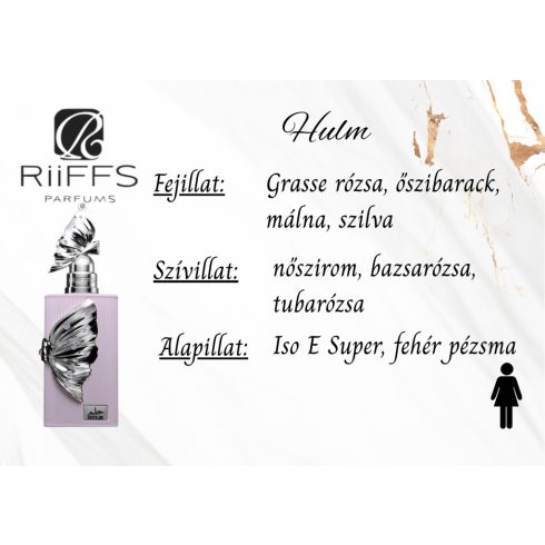 Riffs Hulm női parfüm illatjegyei