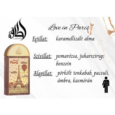 Lattafa Pride - Love in Paris uniszex parfüm illajegyei