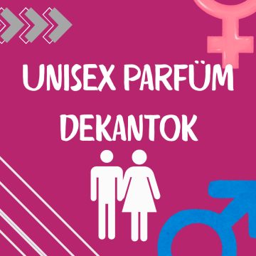 Uniszex parfüm dekantok
